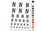 Letter N Uppercase Felt Marker Font Temporary Tattoo Water Resistant Fake Body Art Set Collection